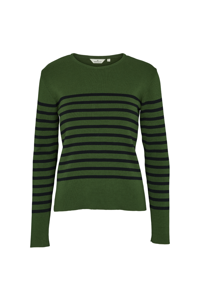 Basic Apparel Ella Sweater Sweaters 637 Douglas fir / Black